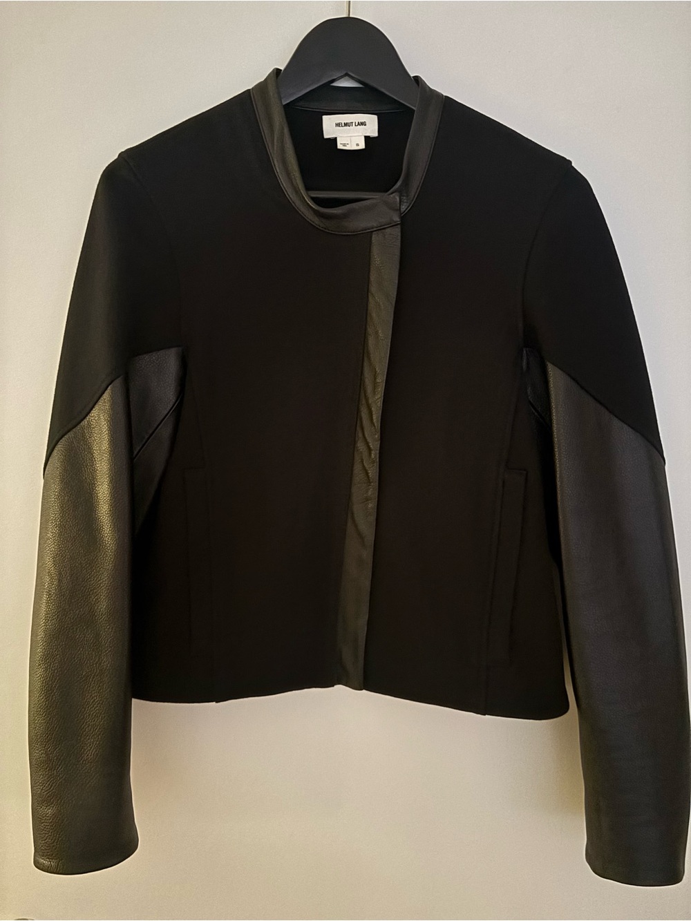 Helmut Lang Mixed-Media Jacket in Black